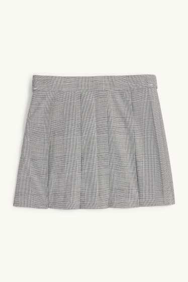 Bambine - Gonna - a quadretti - bianco / nero