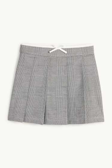 Bambine - Gonna - a quadretti - bianco / nero