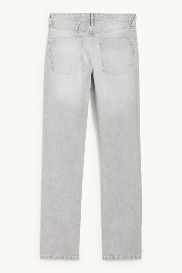 Femmes - Vintage straight jean - mid waist - LYCRA® - jean gris clair