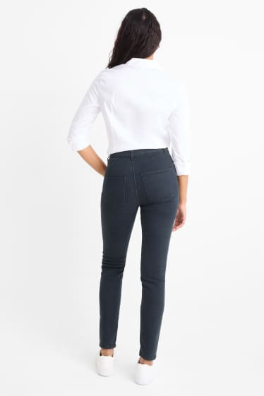 Femmes - Jegging jean - high waist - jean bleu foncé