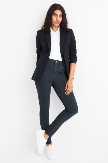 Femmes - Jegging jean - high waist - jean bleu foncé