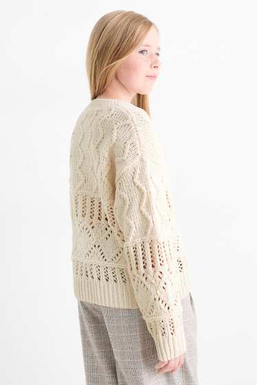Enfants filles - Pull - beige