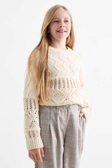 Enfants filles - Pull - beige