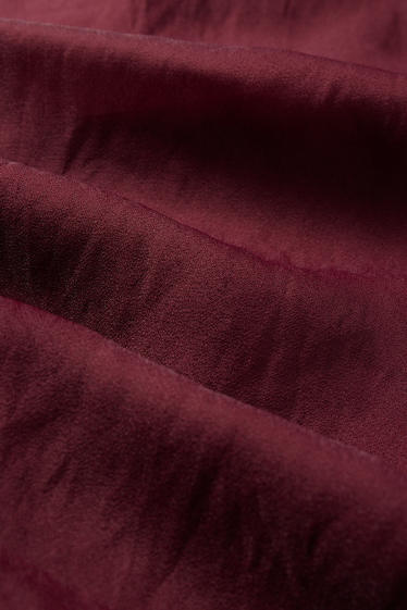 Women - Pleated skirt - bordeaux