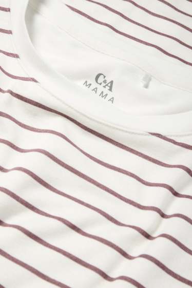 Women - Nursing top - polka dot - cremewhite