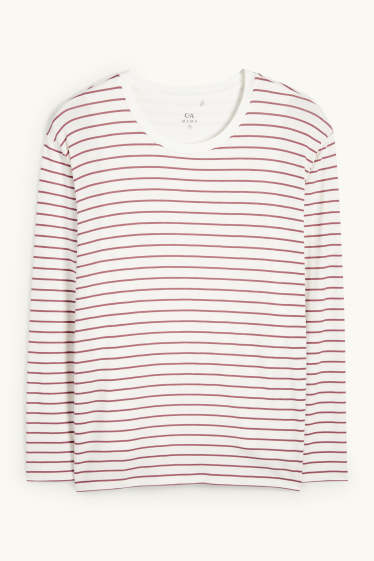 Women - Nursing top - polka dot - cremewhite