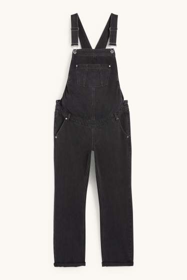 Femmes - Salopette en jean de grossesse - jean gris foncé