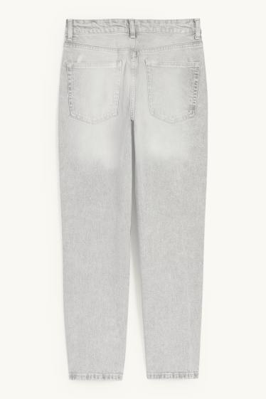 Femmes - Mom jean - high waist - LYCRA® - jean gris clair