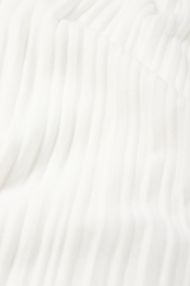 Dona - Samarreta de màniga llarga prisada - blanc