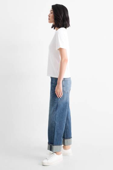 Dona - Relaxed jeans - mid waist - LYCRA® - texà blau