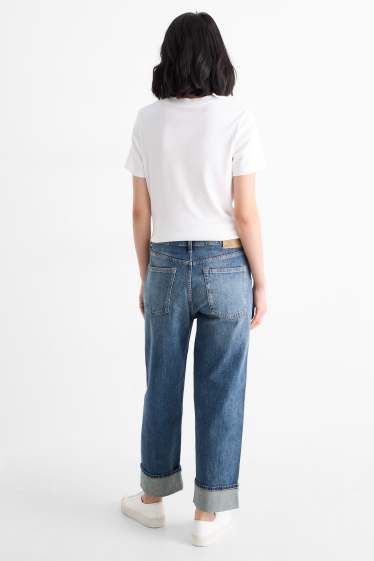 Dona - Relaxed jeans - mid waist - LYCRA® - texà blau