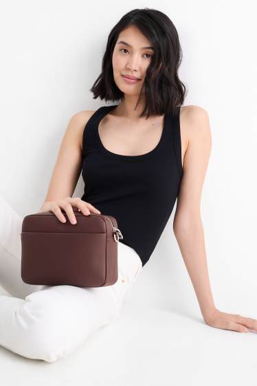 Femmes - Sac à bandoulière amovible - synthétique - bordeaux