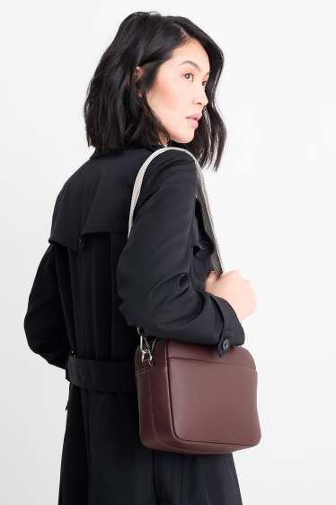 Femmes - Sac à bandoulière amovible - synthétique - bordeaux