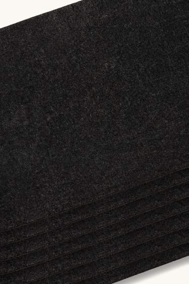 Dames - Set van 7 paar - pantysokjes - 30 DEN - zwart