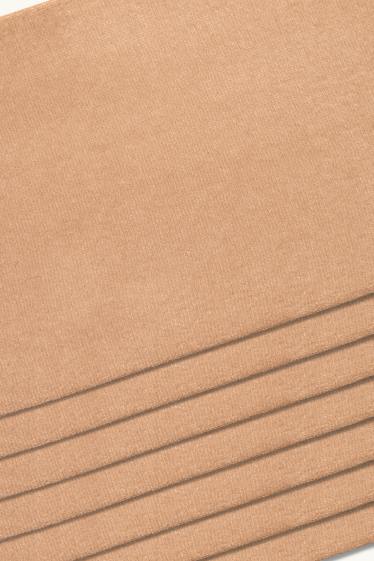 Damen - Multipack 7er - Feinsöckchen - 30 DEN - puder