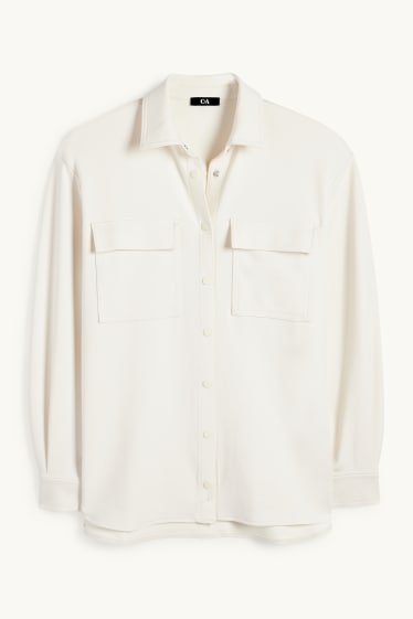 Femei - Bluză tip cămașă - alb-crem
