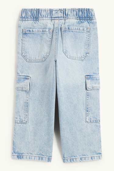 Kinder Jungen - Cargo Jeans - helljeansblau