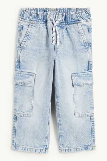 Kinder Jungen - Cargo Jeans - helljeansblau
