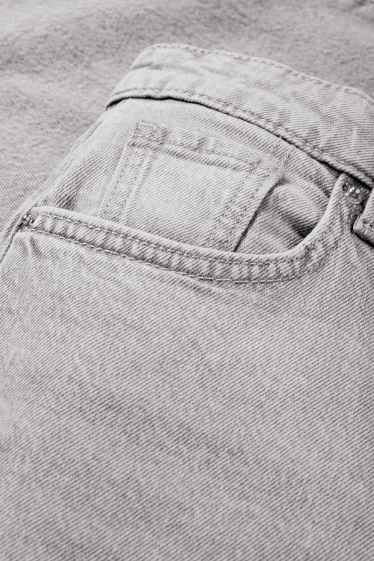 Femmes - Wide leg jean - high waist - jean gris clair