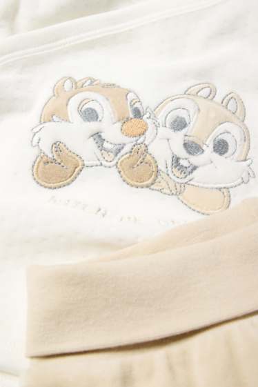 Unisex - Knabbel & Babbel - babypyjama - 2-delig - crème wit
