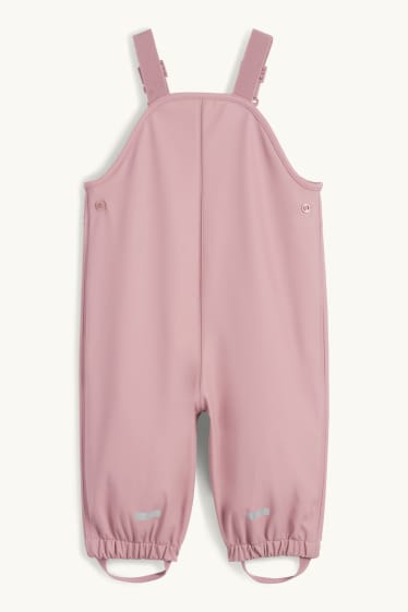 Baby Mädchen - Baby-Regenhose - wasserdicht - rosa