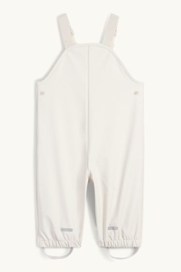 Baby Mädchen - Baby-Regenhose - wasserdicht - hellbeige