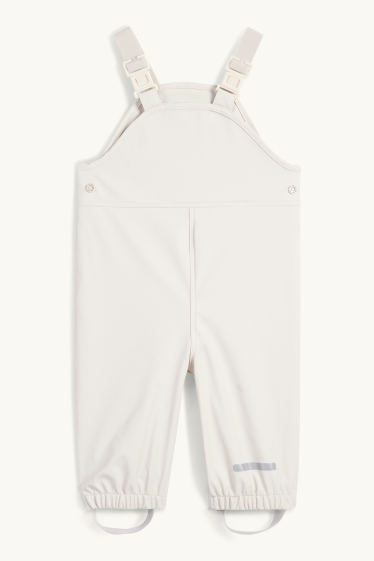 Baby Mädchen - Baby-Regenhose - wasserdicht - hellbeige