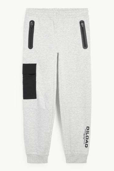 Children Boys - Joggers - light gray-melange