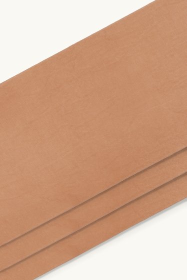 Dames - Set van 3 paar - fijne kniekousen - LYCRA® - 20 DEN - bruin