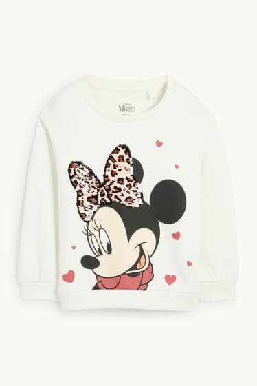 Děti - dívky - Minnie Mouse - mikina - krémově bílá