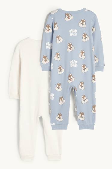 Baby Boys - Multipack of 2 - Chip ‘n’ Dale - baby sleepsuit - blue