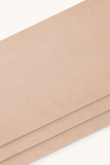 Dames - Set van 3 paar - pantysokjes - LYCRA® - 20 DEN - Crème