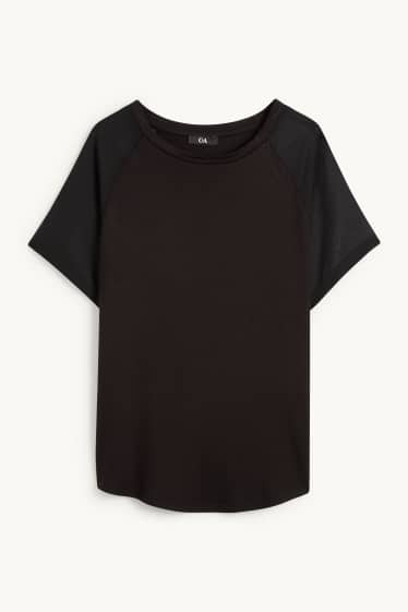 Femmes - T-shirt - regular fit - noir