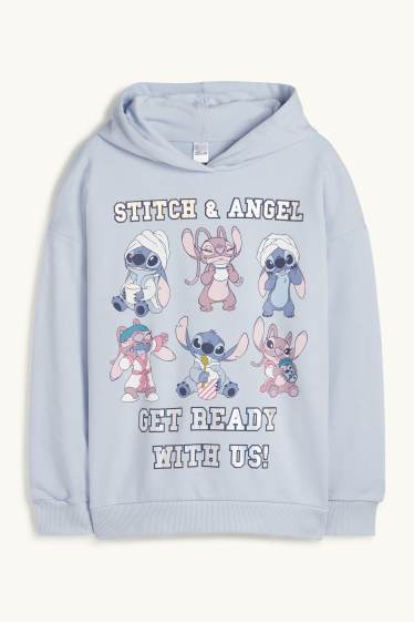 Children Girls - Lilo & Stitch - hoodie - light blue