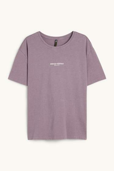 Donna - T-shirt sportiva - viola melange