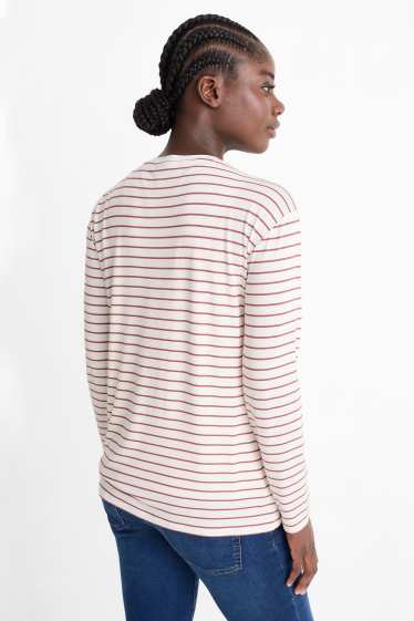 Women - Nursing top - polka dot - cremewhite