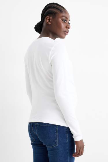 Femmes - Lot de 2 - hauts à manches longues de grossesse - noir