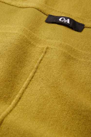 Femmes - Pull en maille fine - noir / beige