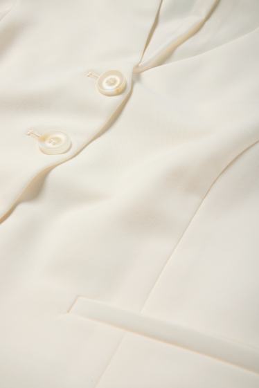 Women - Business waistcoat - loose fit - cremewhite