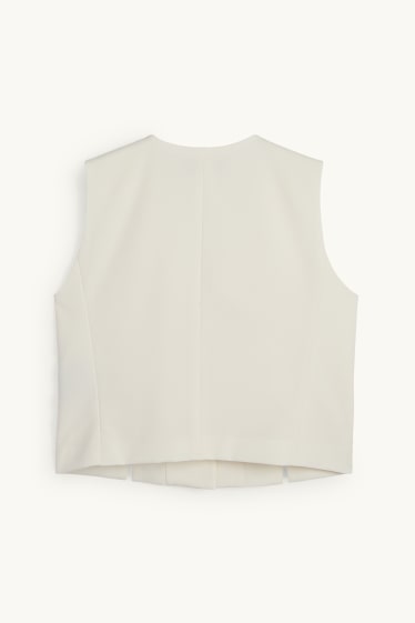 Women - Business waistcoat - loose fit - cremewhite