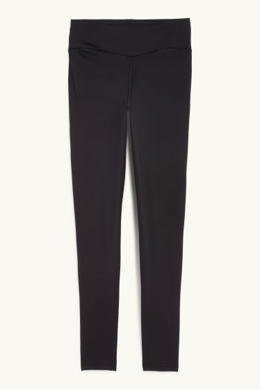 Donna - Leggings sportivi - 4 Way Stretch - nero