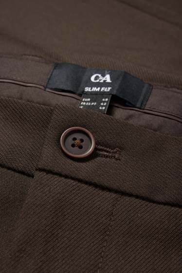 Herren - Baukasten-Hose - Slim Fit - Flex - dunkelbraun