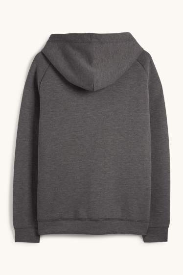 Home - Jaqueta tècnica amb caputxa - gris fosc jaspiat