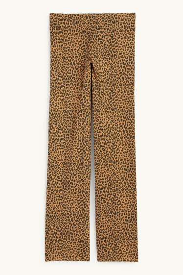 Femmes - Leggings - imprimé léopard - marron clair