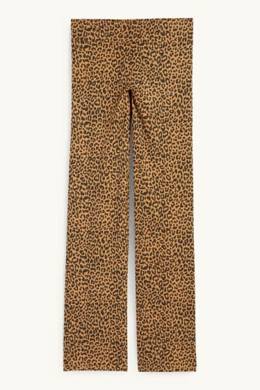 Femmes - Leggings - imprimé léopard - marron clair