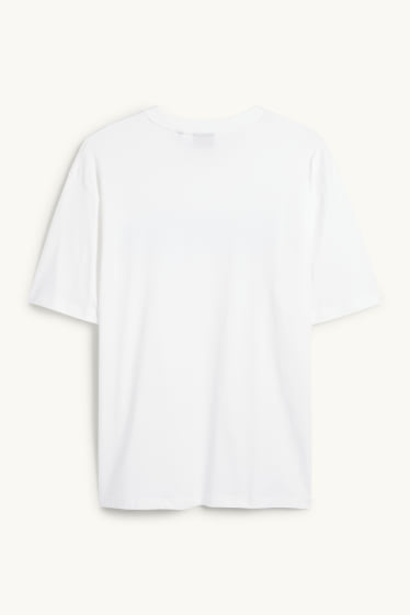 Hommes - T-shirt - relaxed fit - blanc