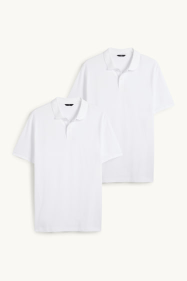 Home - Paquet de 2 - polo - regular fit - blanc