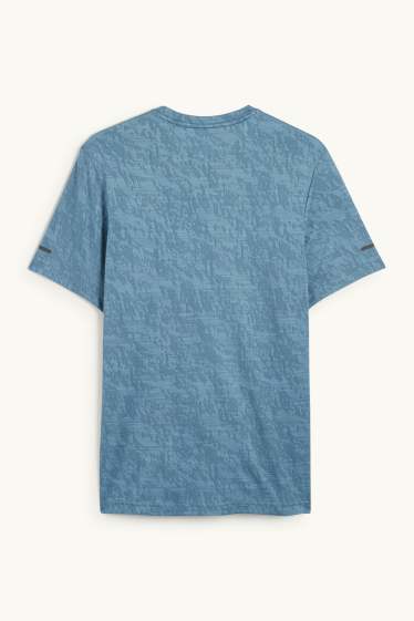 Hombre - Camiseta funcional - con textura - azul