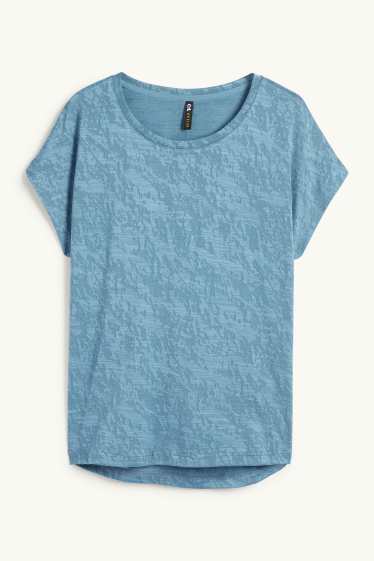 Damen - Funktions-Shirt - strukturiert - dunkeltürkis