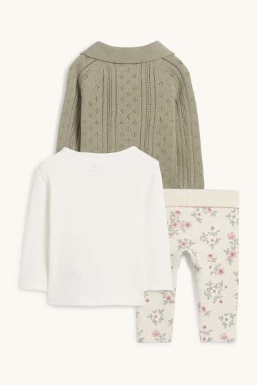 Baby Girls - Bunny rabbit - baby outfit - 3 piece - green